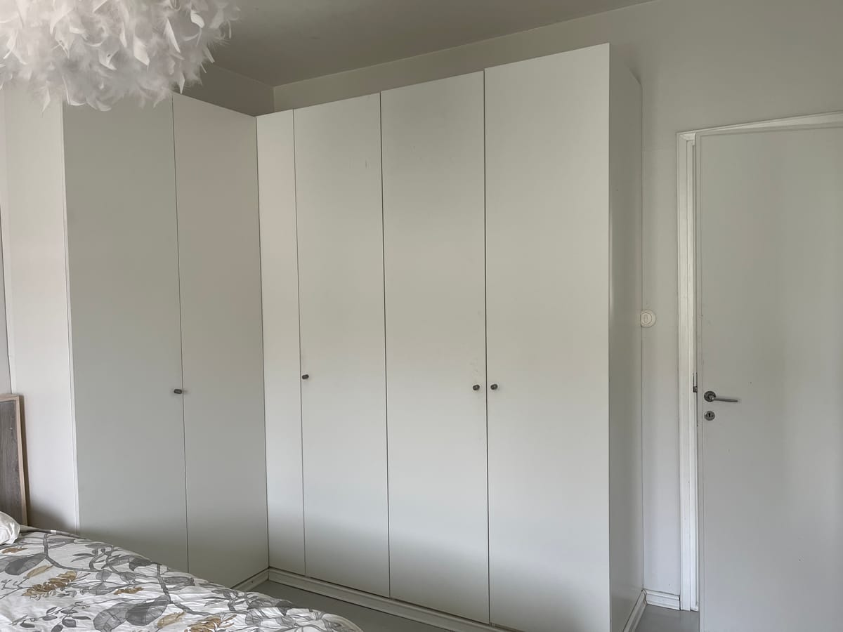 How I Built a Custom IKEA Pax Corner Wardrobe to Maximize Bedroom Storage